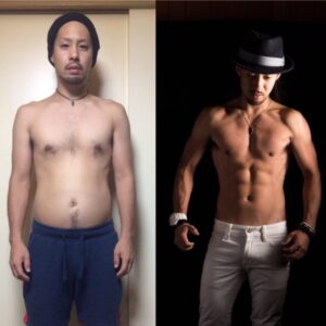 20代ビール腹ビフォーアフター