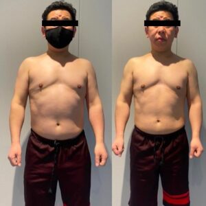 40代1ヶ月ビフォーアフター